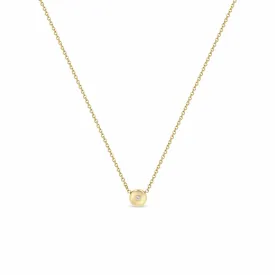 14k Small Diamond Nugget Necklace