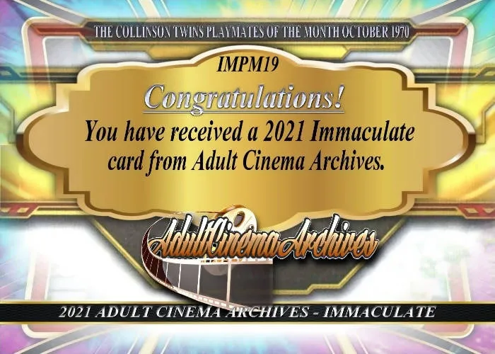 2021 Immaculate The Collinson Twins Nude Card