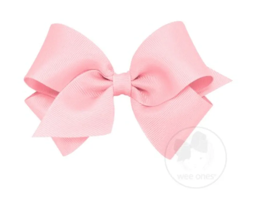 7662-G Small Solid Grosgrain Basic Bow