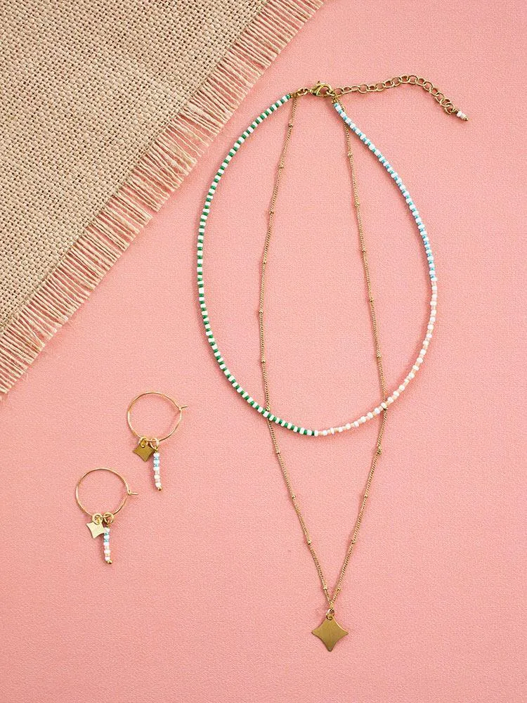 Americana Hoop Earrings - Gold