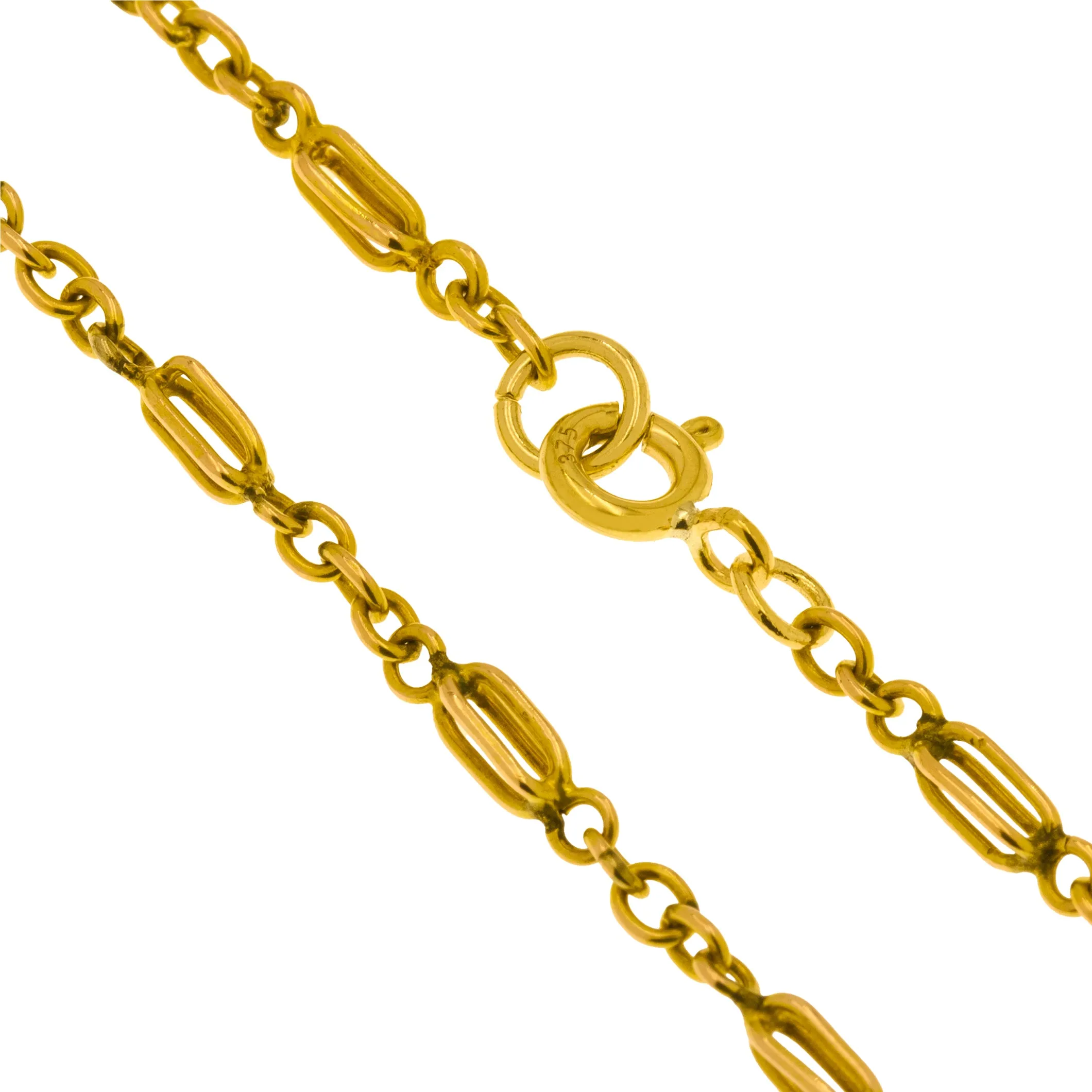 Antique 9ct Gold Fancy-Link Bracelet
