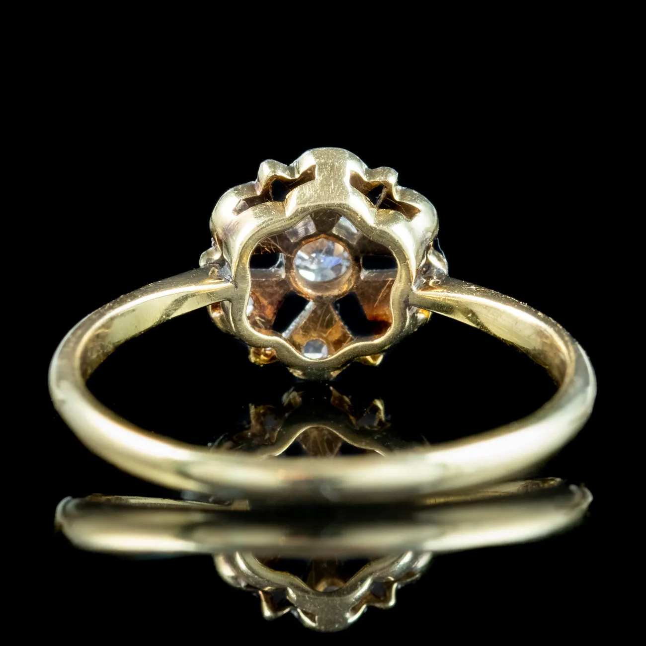 Antique Edwardian Diamond Daisy Cluster Ring
