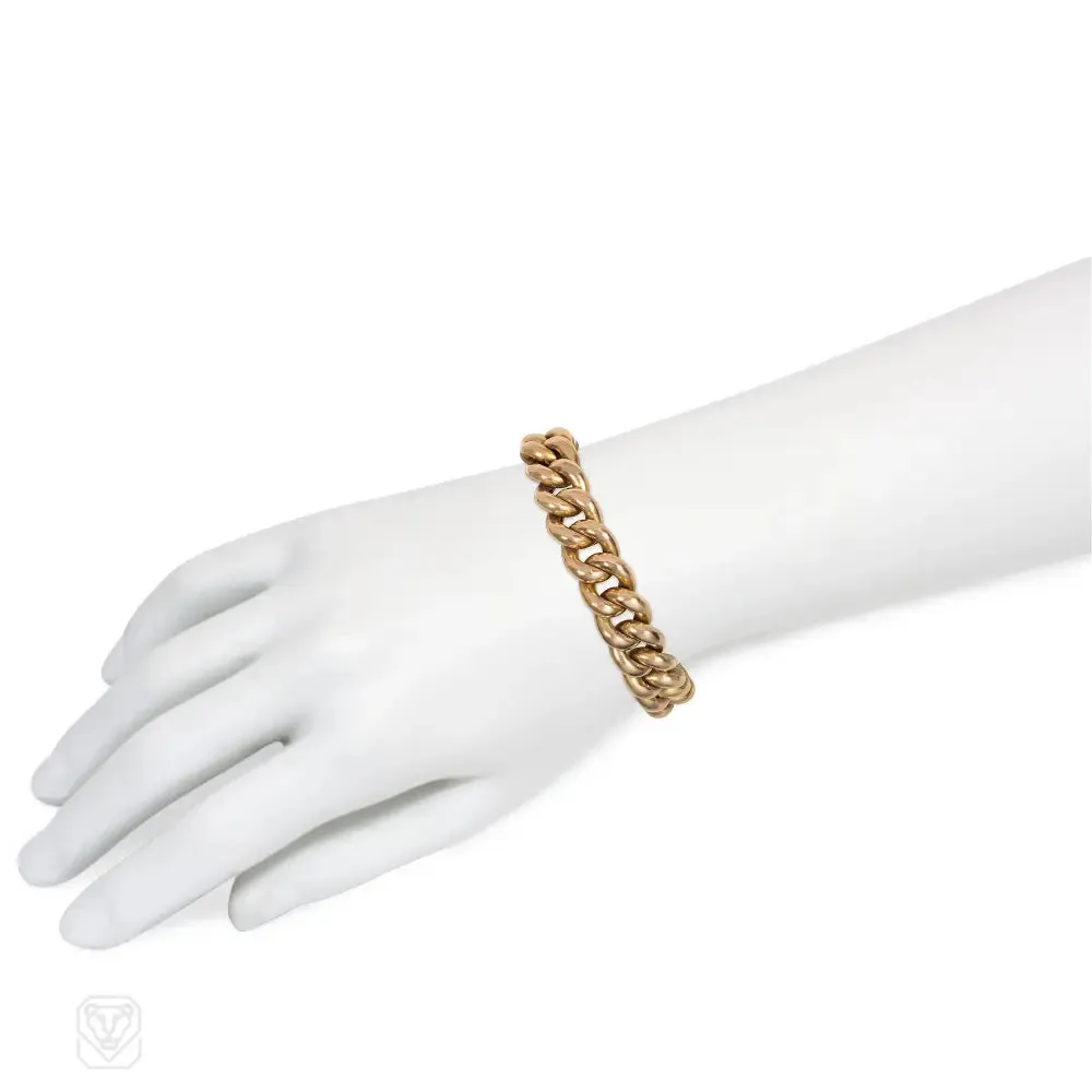 Antique English curb link bracelet