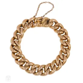 Antique English curb link bracelet