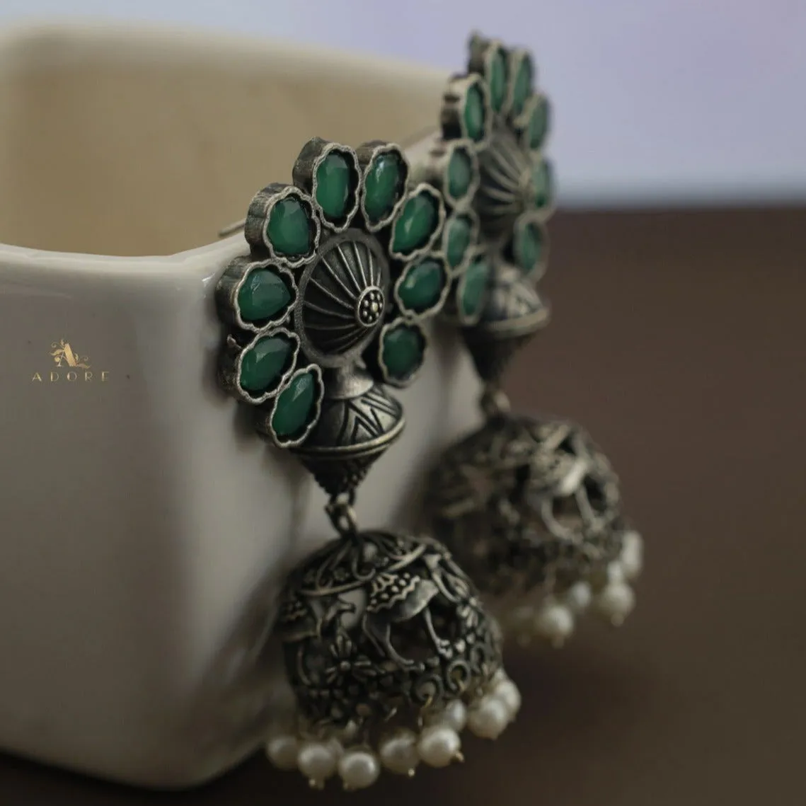 Antique Flower Jhumka