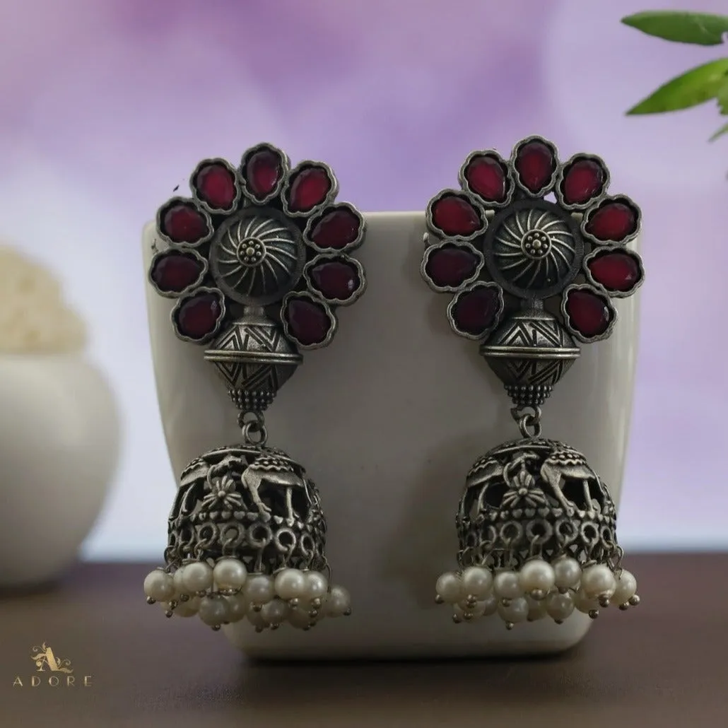 Antique Flower Jhumka