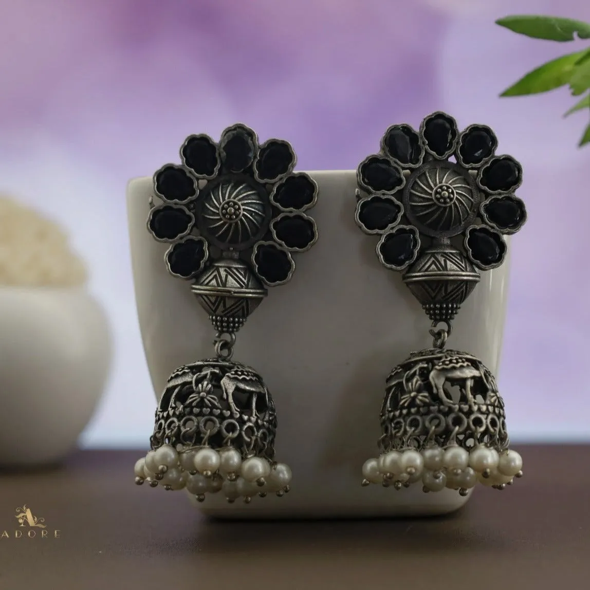 Antique Flower Jhumka
