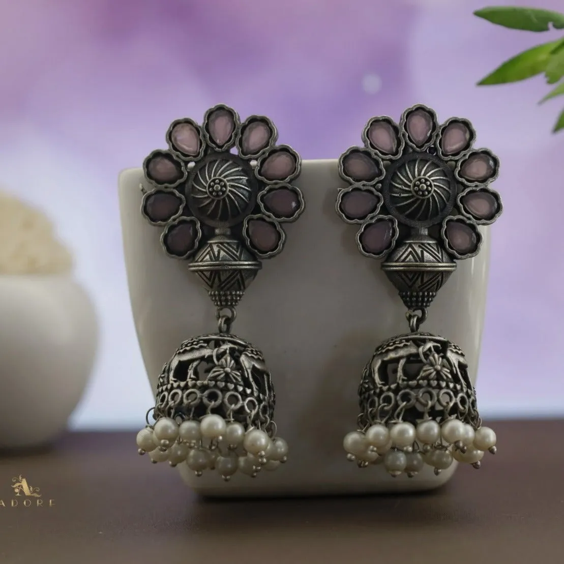Antique Flower Jhumka