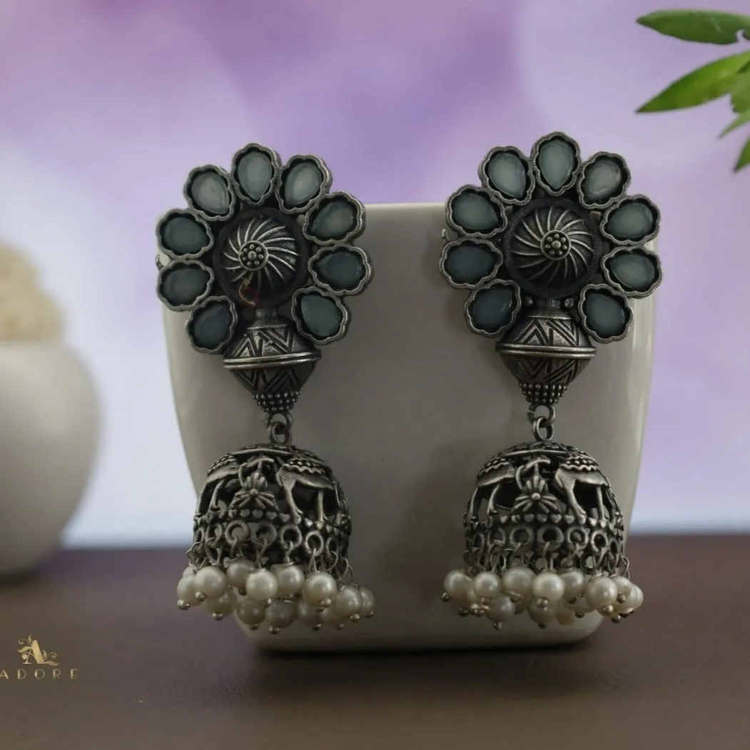 Antique Flower Jhumka