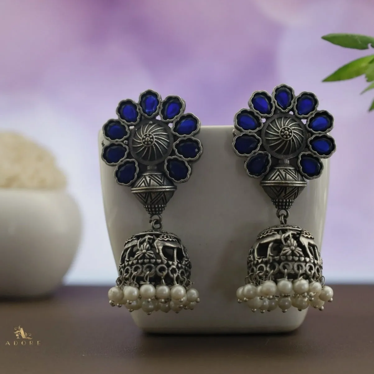 Antique Flower Jhumka