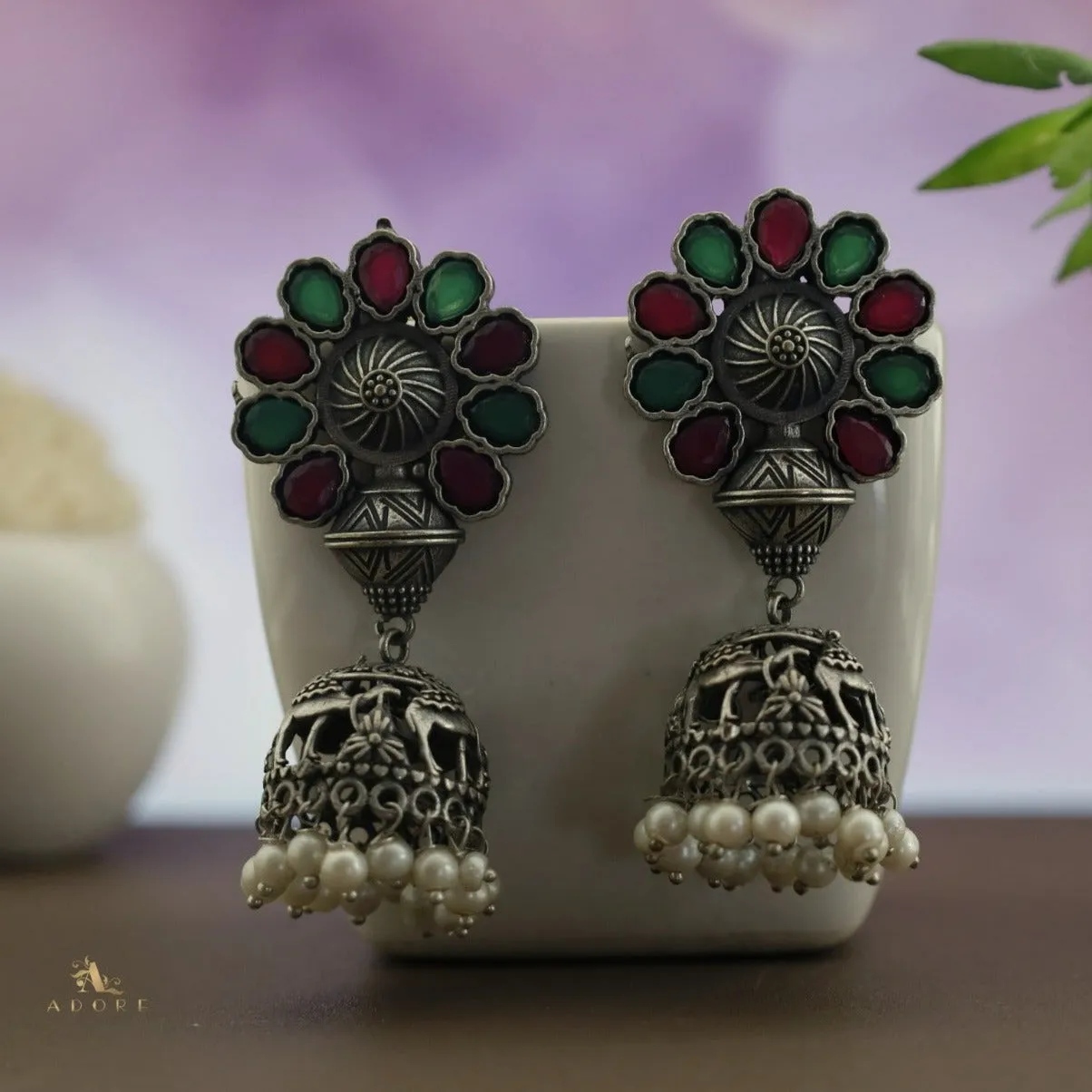 Antique Flower Jhumka