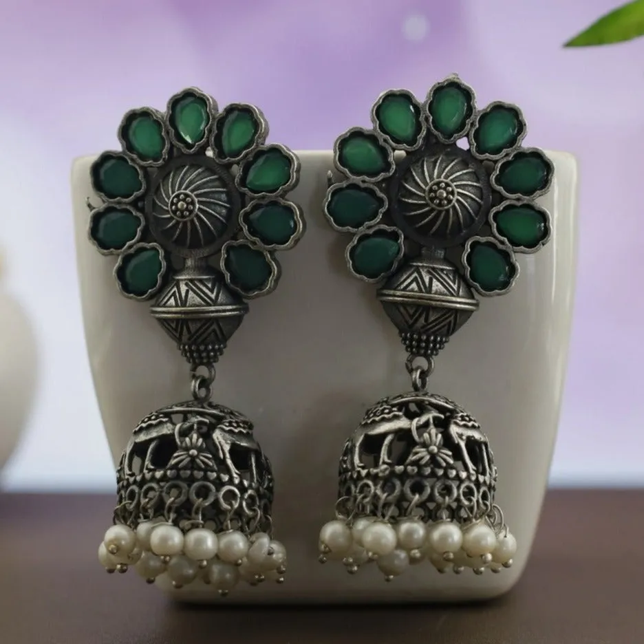 Antique Flower Jhumka