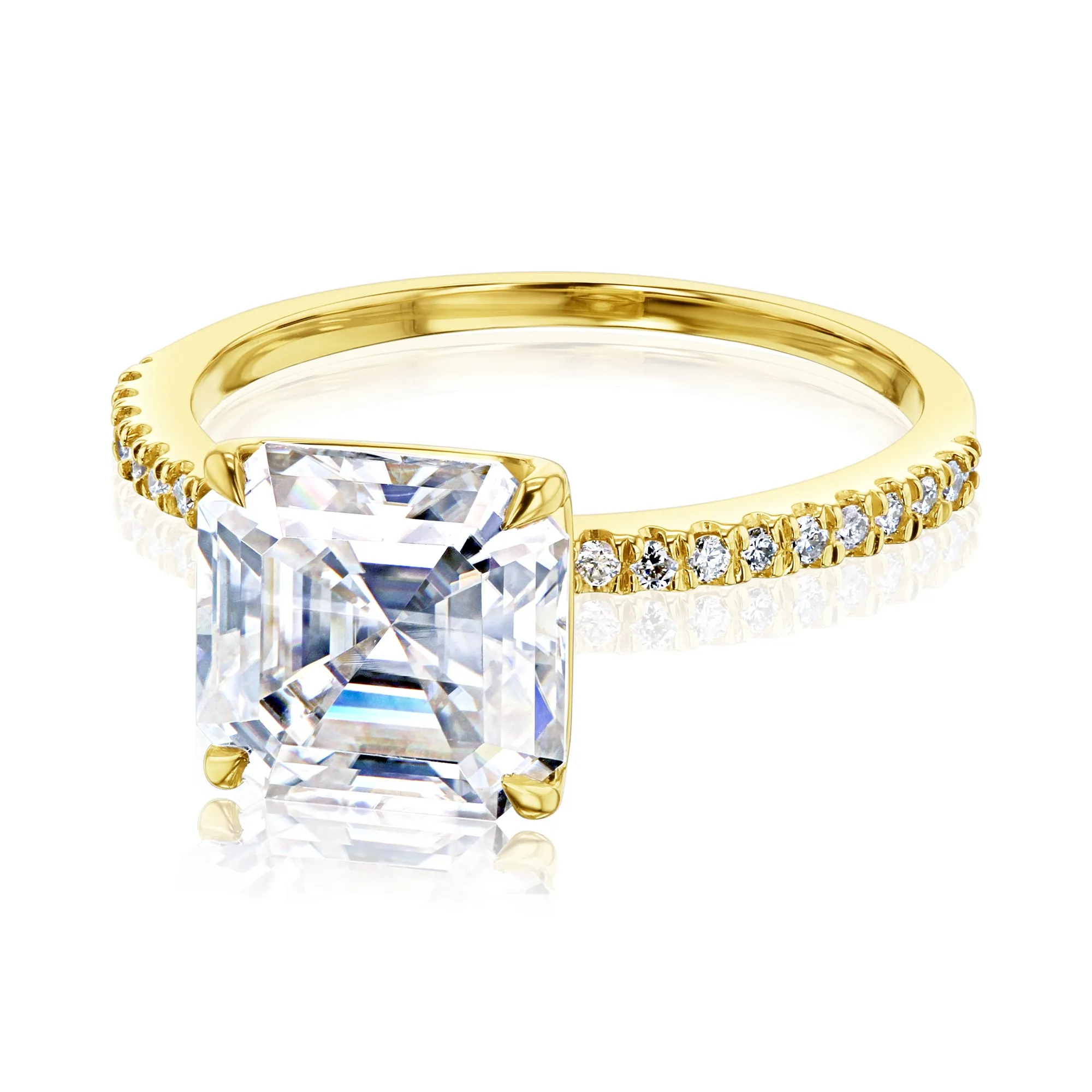 Asscher Petite Ring