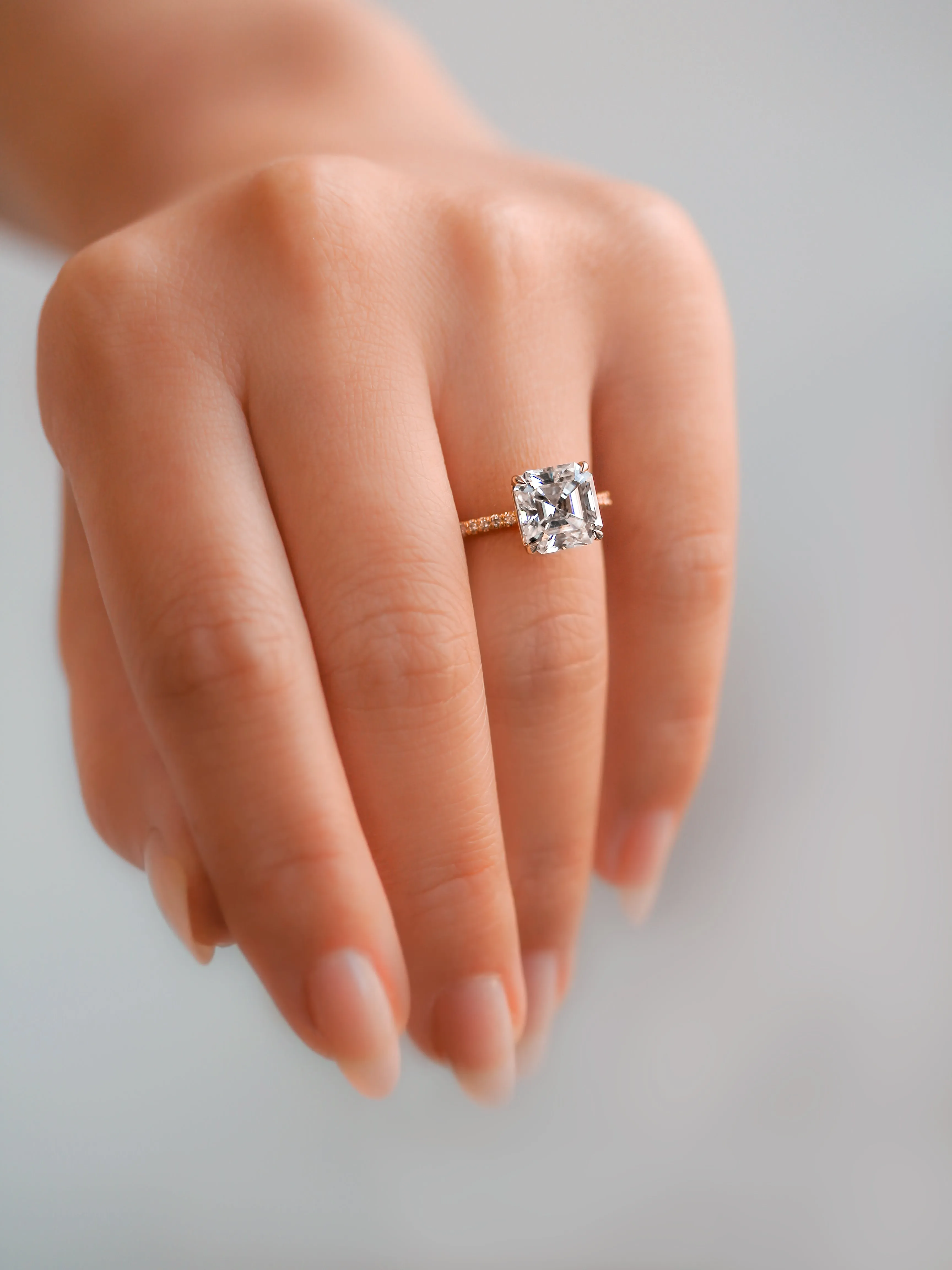 Asscher Petite Ring