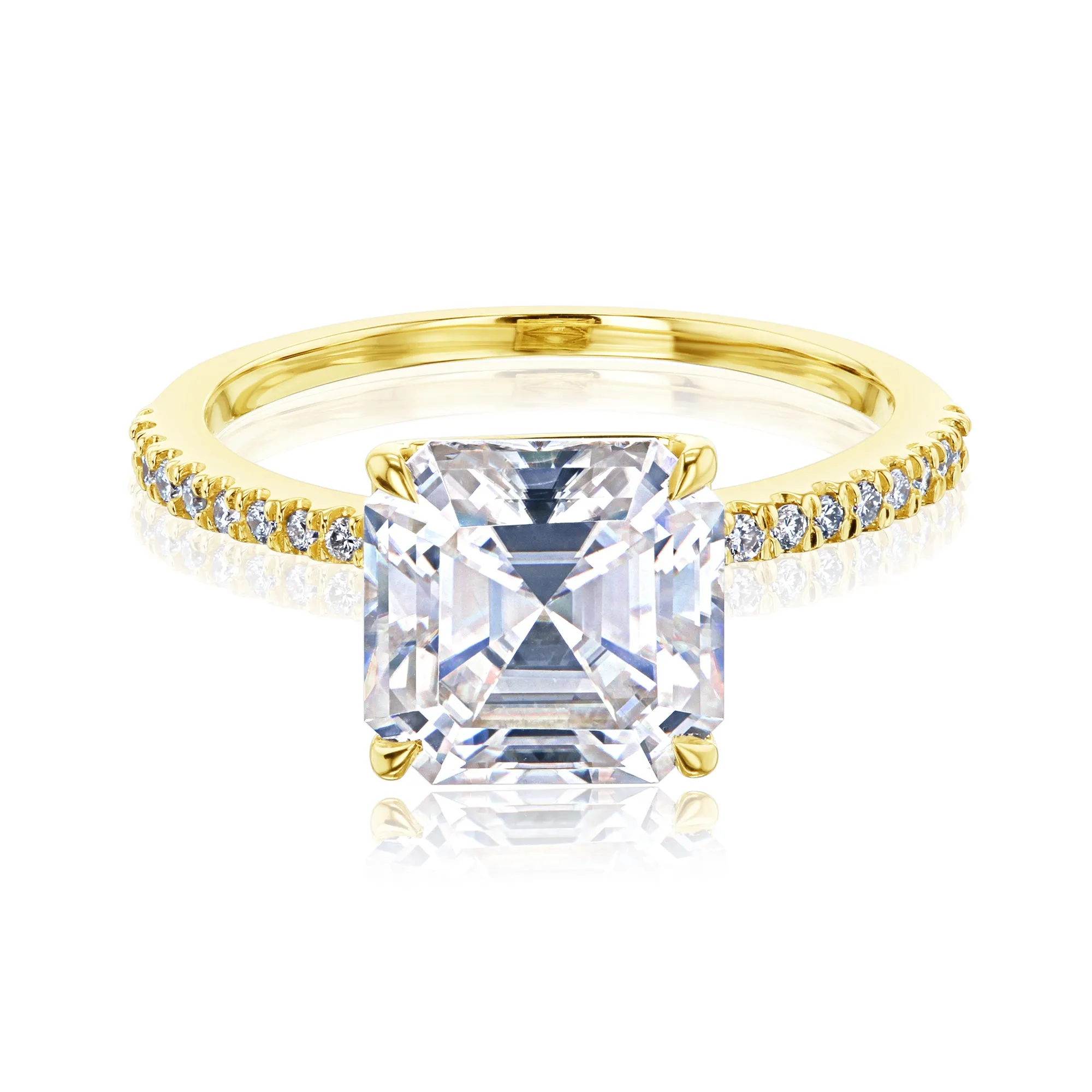 Asscher Petite Ring