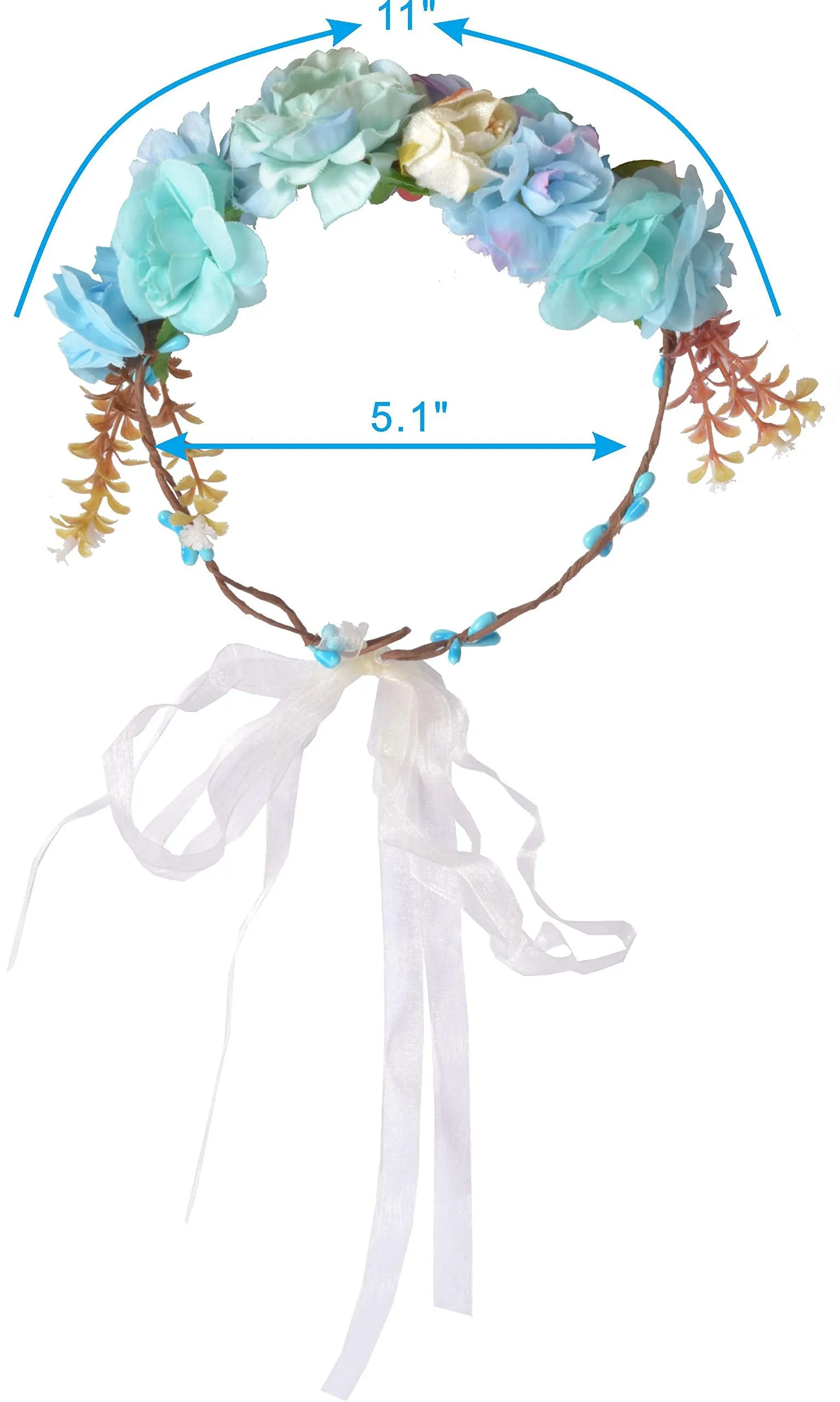 Baby Shower Decoration for Boy, Mommy To Be Flower Crown Blue, Baby Shower fro Boy