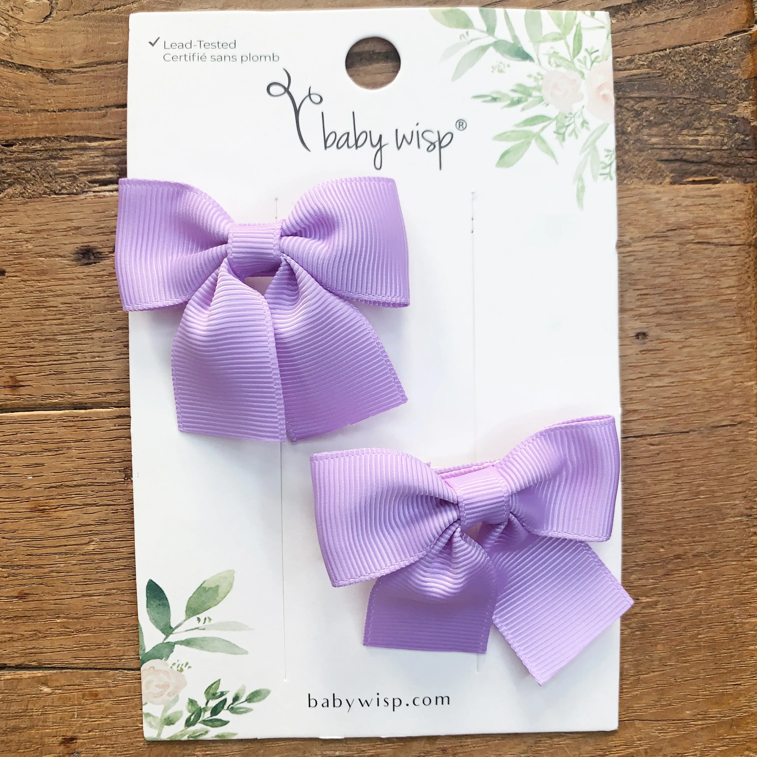 Baby Wisp Alligator Clip Pigtail Bows