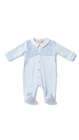 Babygrow - Blue Smocked