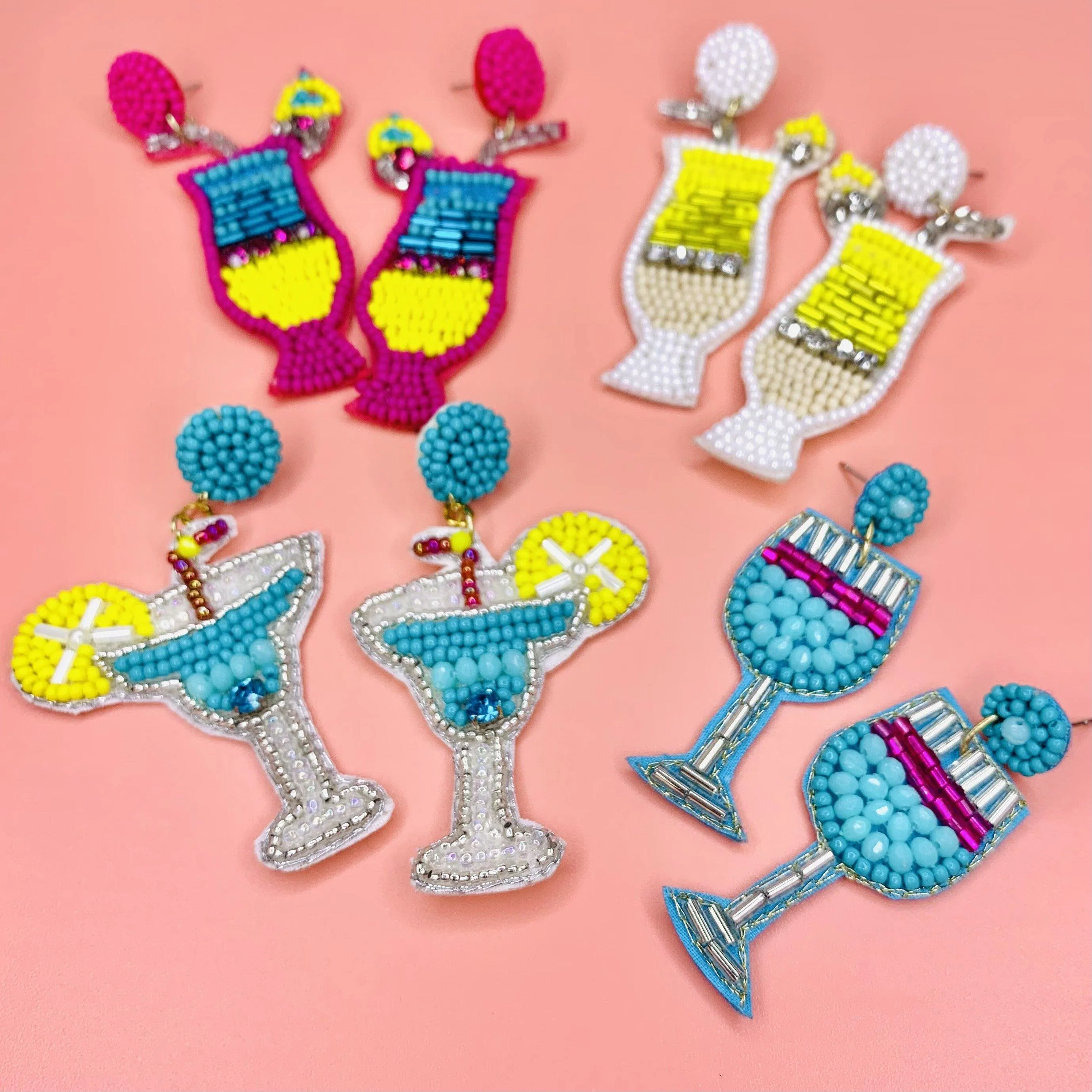Beaded Earring, Lemon Drop