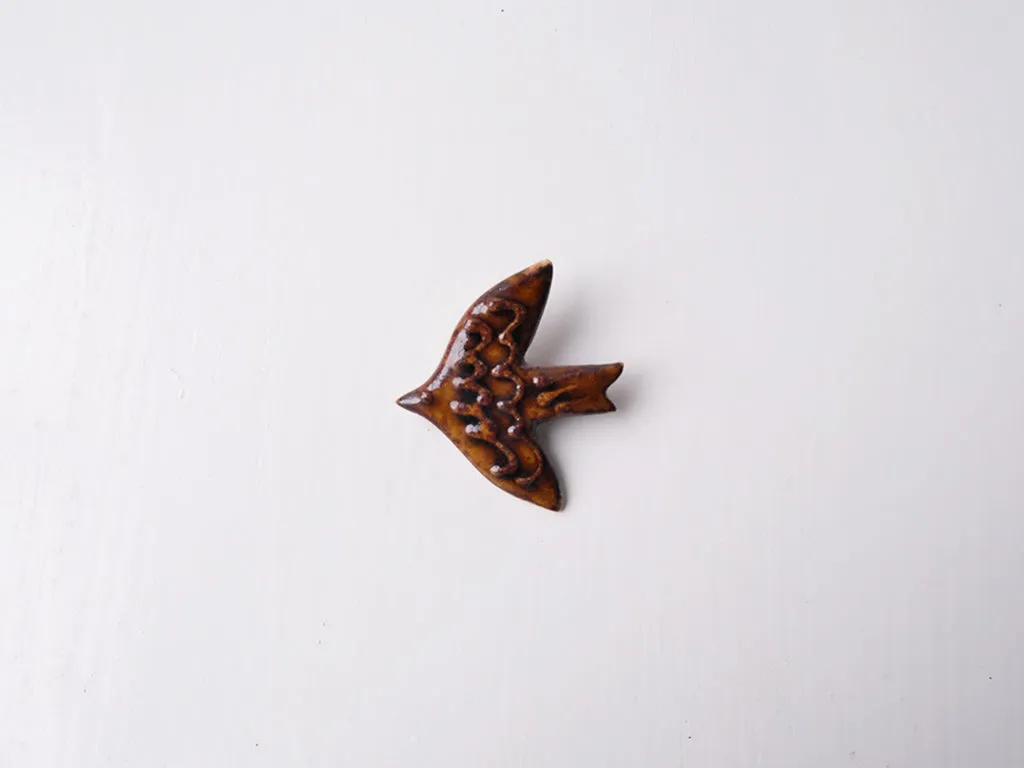 Bird Design Brooches by Takahiro Manome