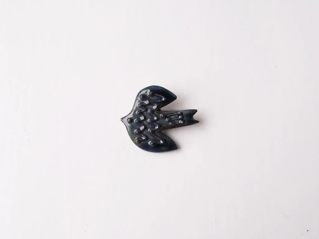 Bird Design Brooches by Takahiro Manome