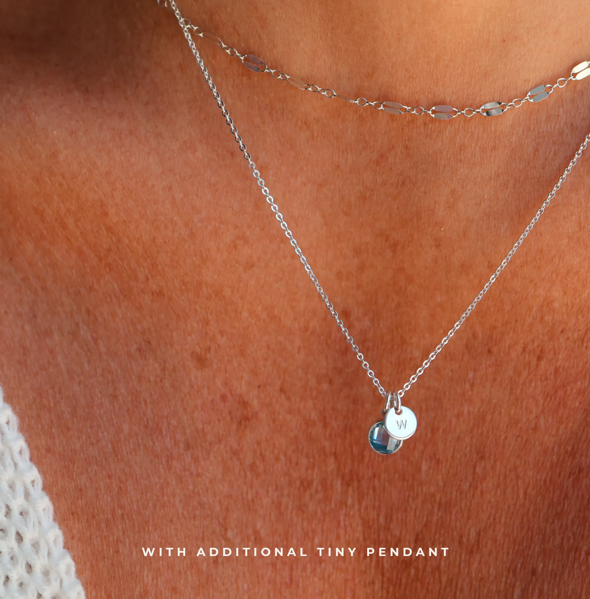 Birthstone Drop Necklace • April