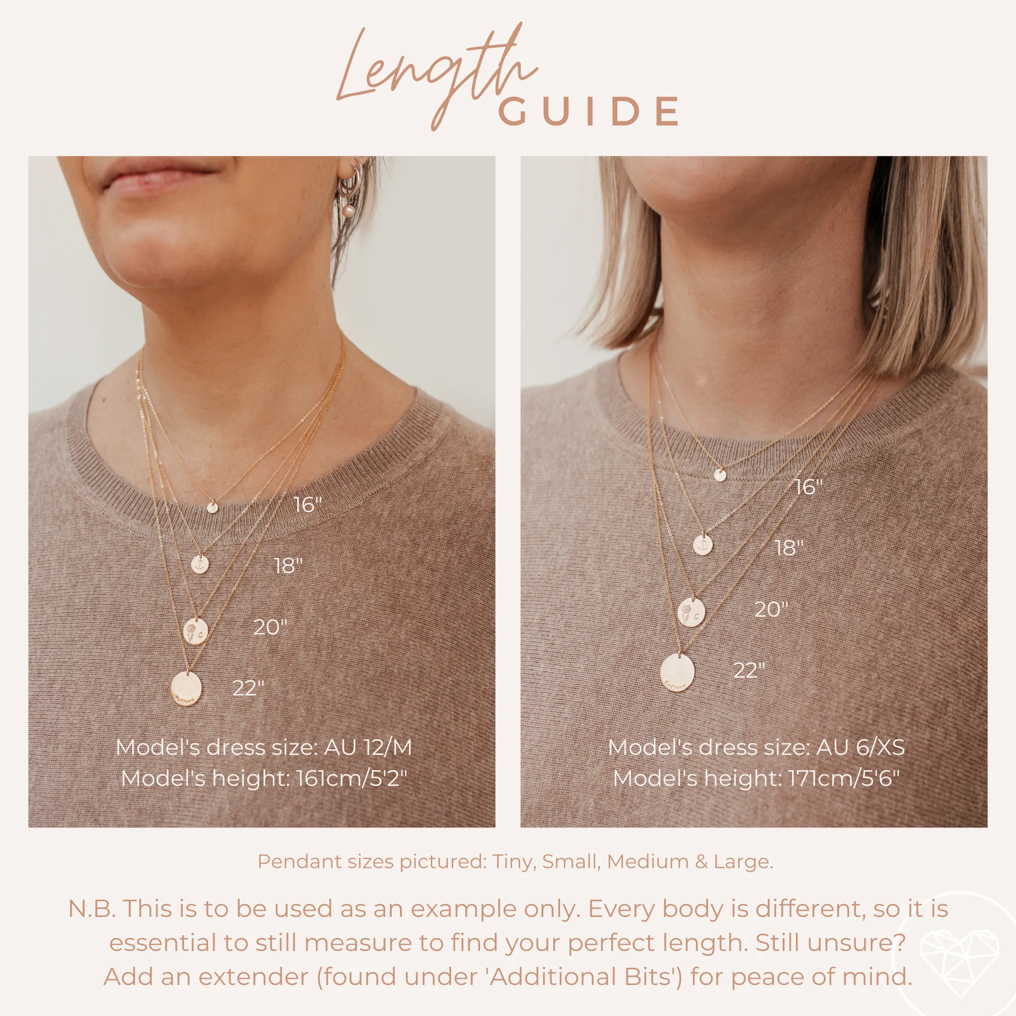 Birthstone Drop Necklace • April