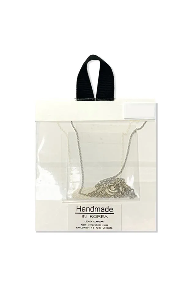 BJNA019RH Rhodium "Radius" Pendant Necklace