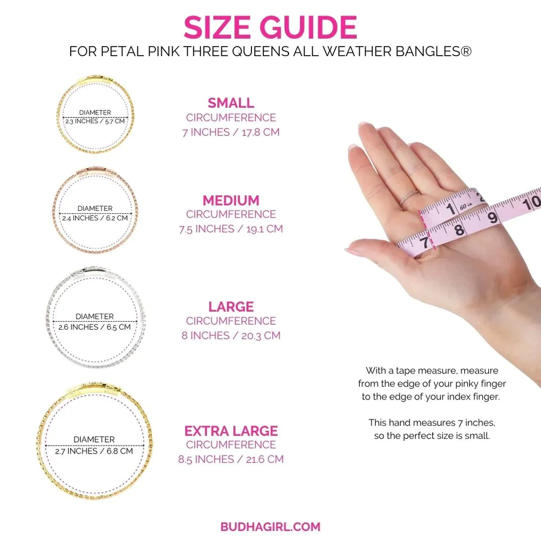 BudhaGirl Three Queens Petal Pink Bracelets