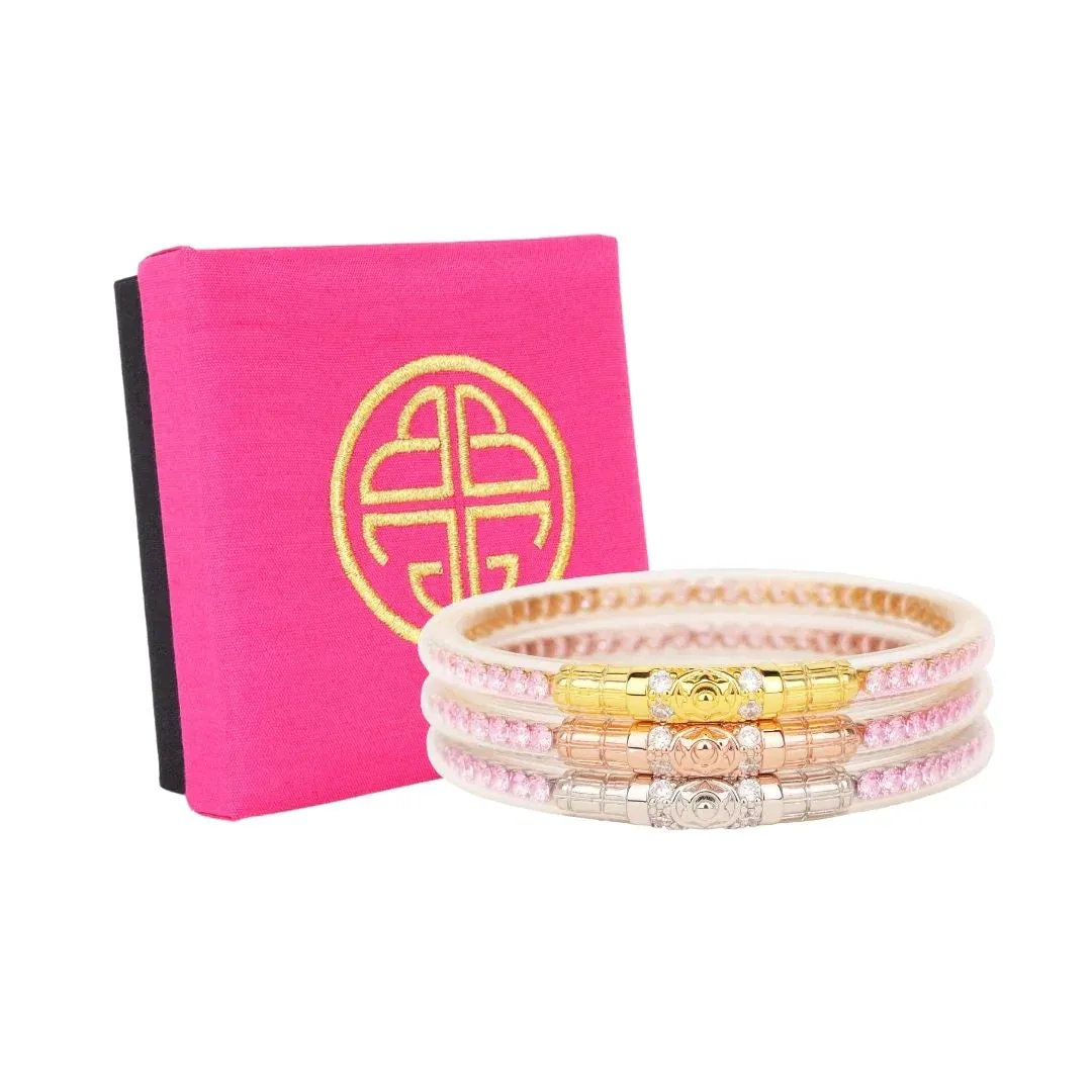 BudhaGirl Three Queens Petal Pink Bracelets