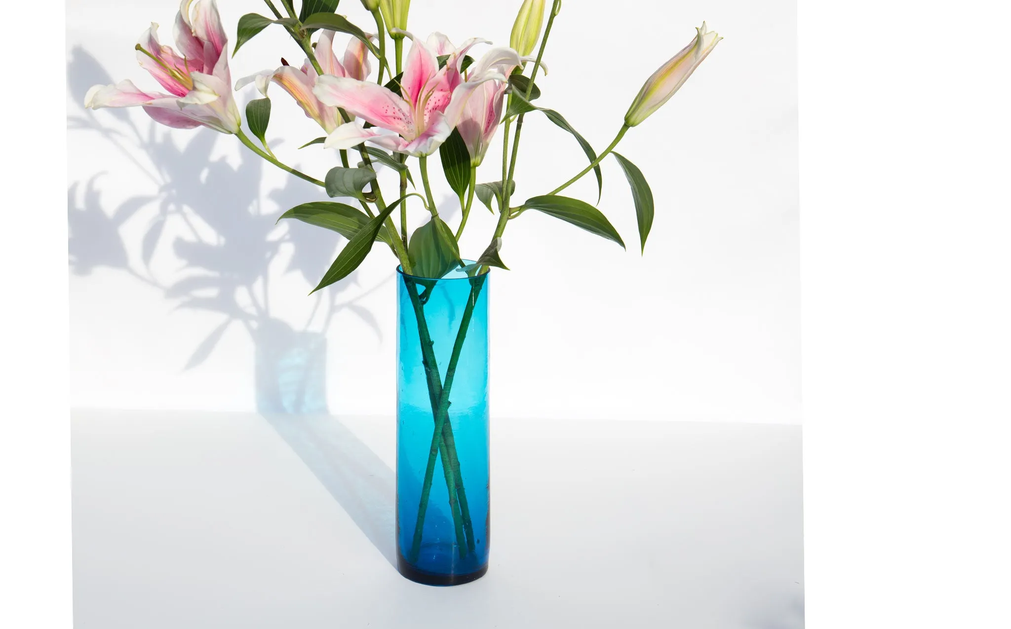 Cerulean Cylinder Vase