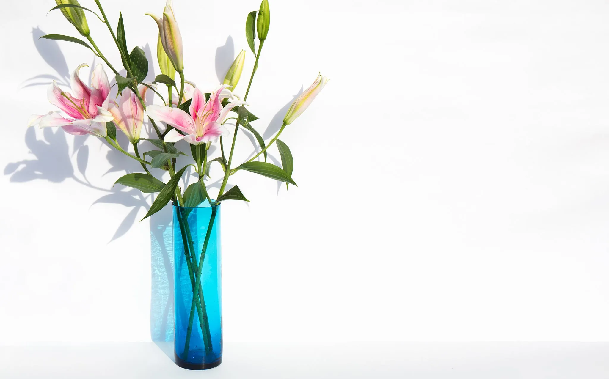 Cerulean Cylinder Vase