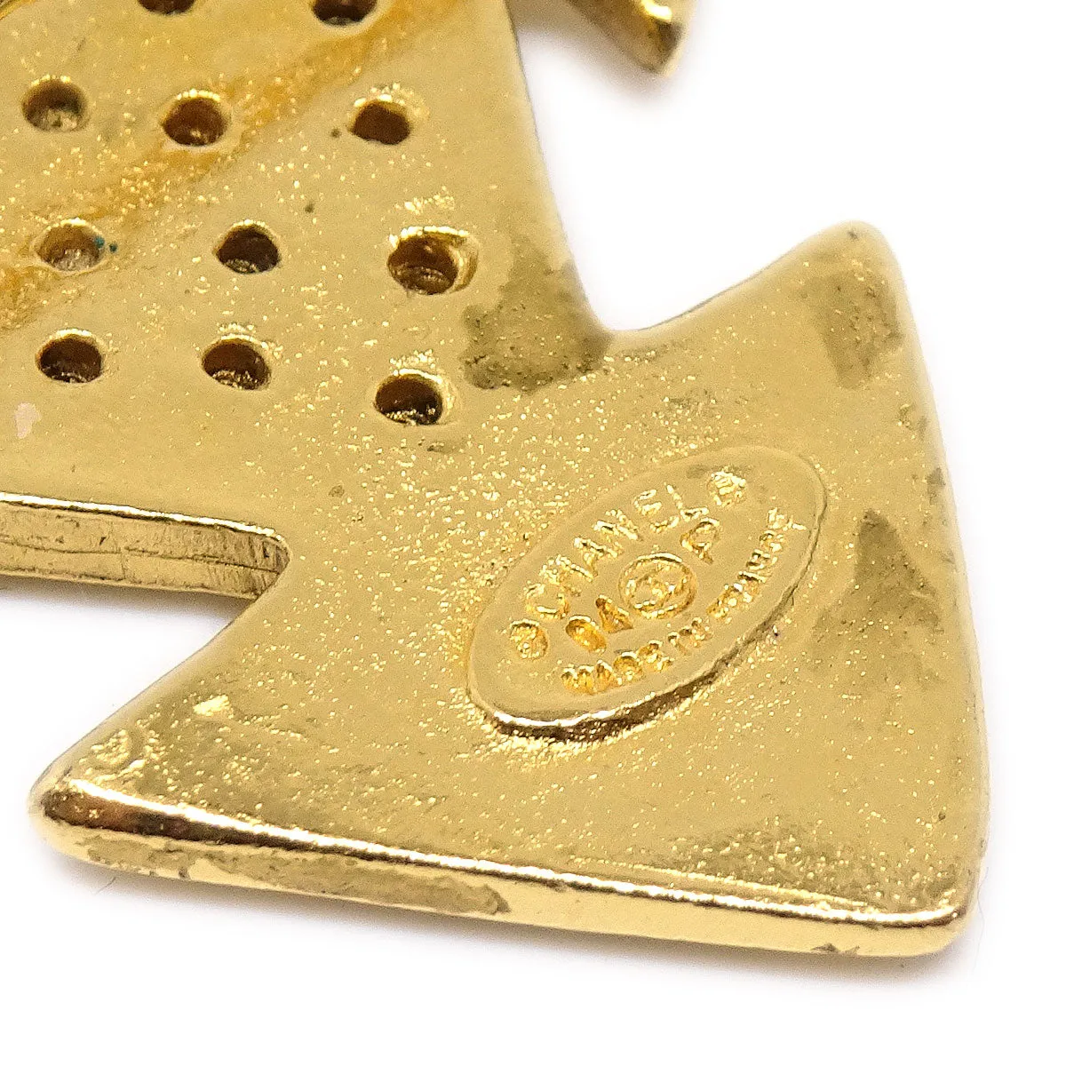 CHANEL 1994 Brooch Pin Gold 00214
