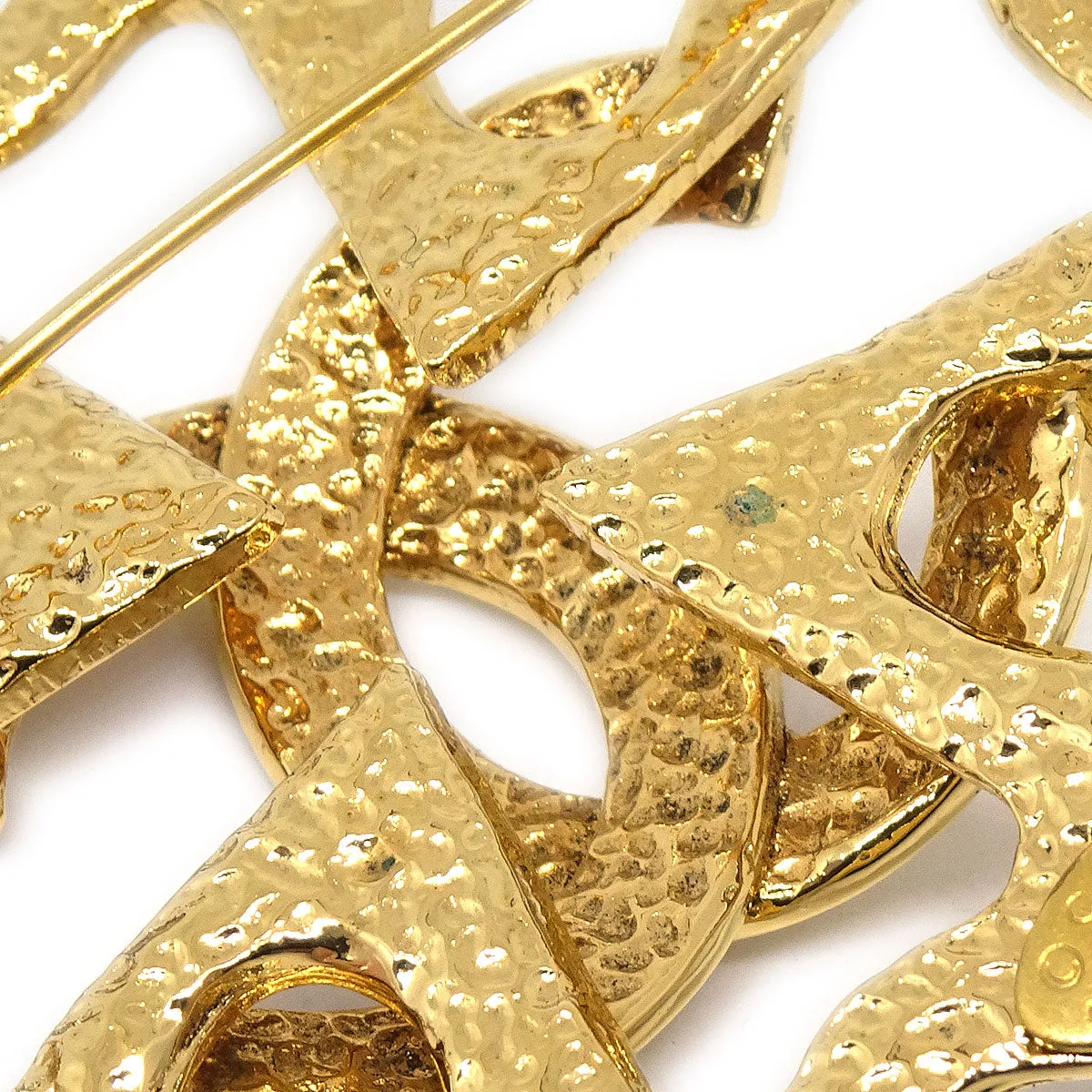 CHANEL 1994 Clover Brooch Gold AK36864d