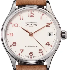 Classic Vegan Automatic Swiss-Made White Bronze Executive Watch 16618866V