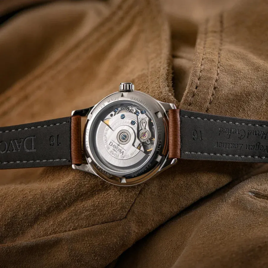 Classic Vegan Automatic Swiss-Made White Bronze Executive Watch 16618866V