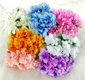 Decorative Camellia Type Fabric Flowers for Party Decor or Craft, Trousseau Packing - Design 4