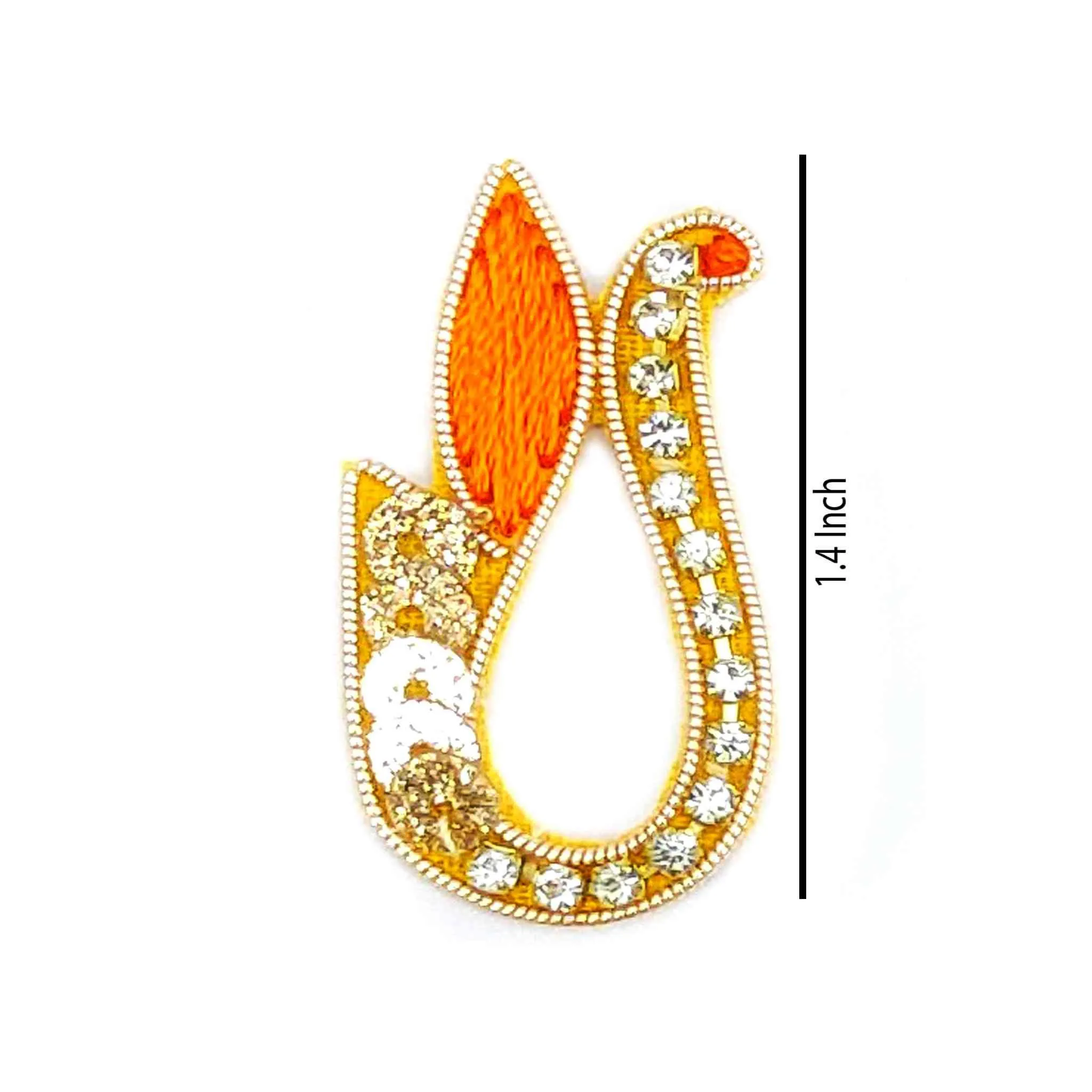 Designer Tilak Buti with Rhinestones and Sequence for Craft Packing or Decoration - 11250