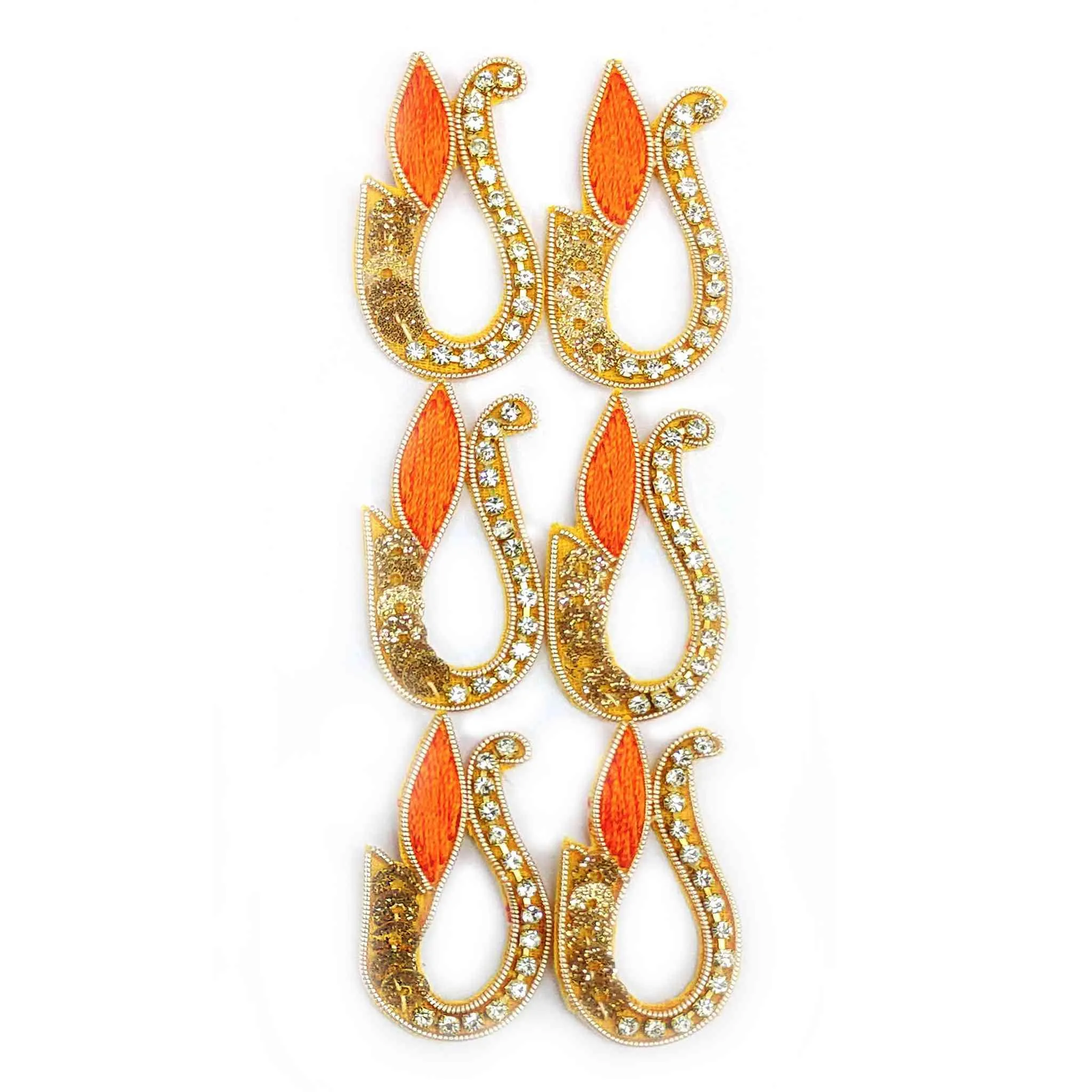 Designer Tilak Buti with Rhinestones and Sequence for Craft Packing or Decoration - 11250