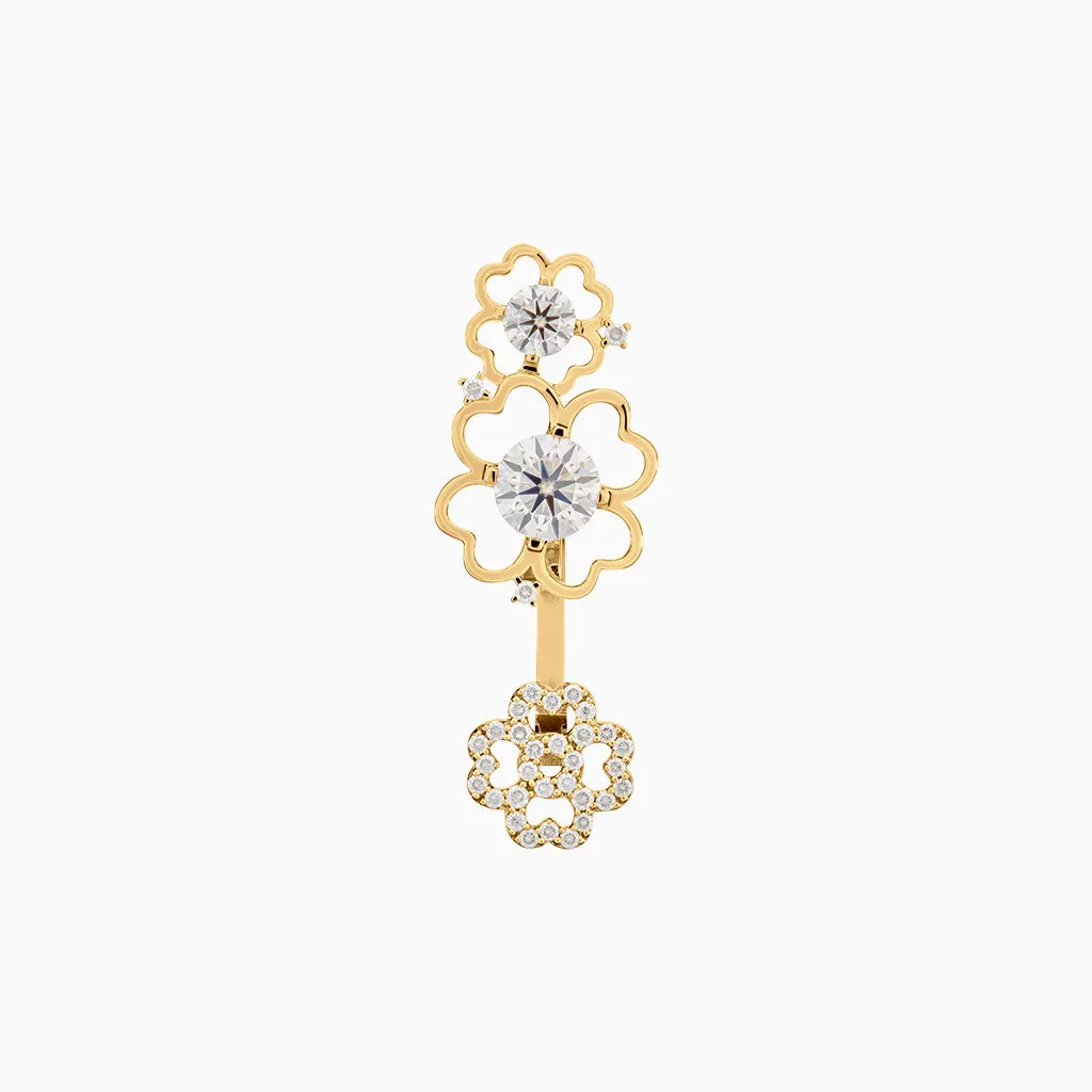 Diamond2 Multi-Flower In-Between Ring