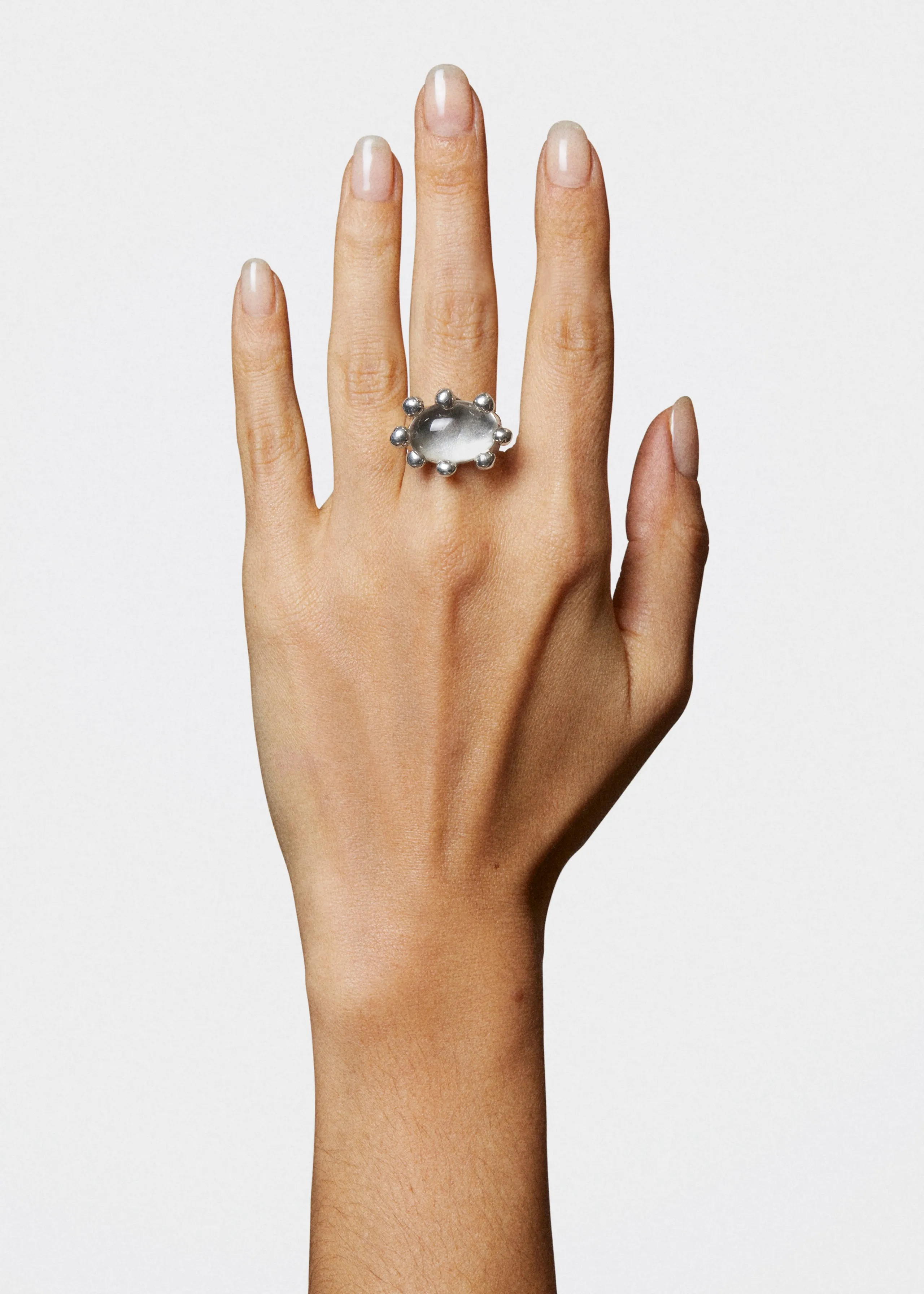 Diva Ring in Sterling Silver - Orange