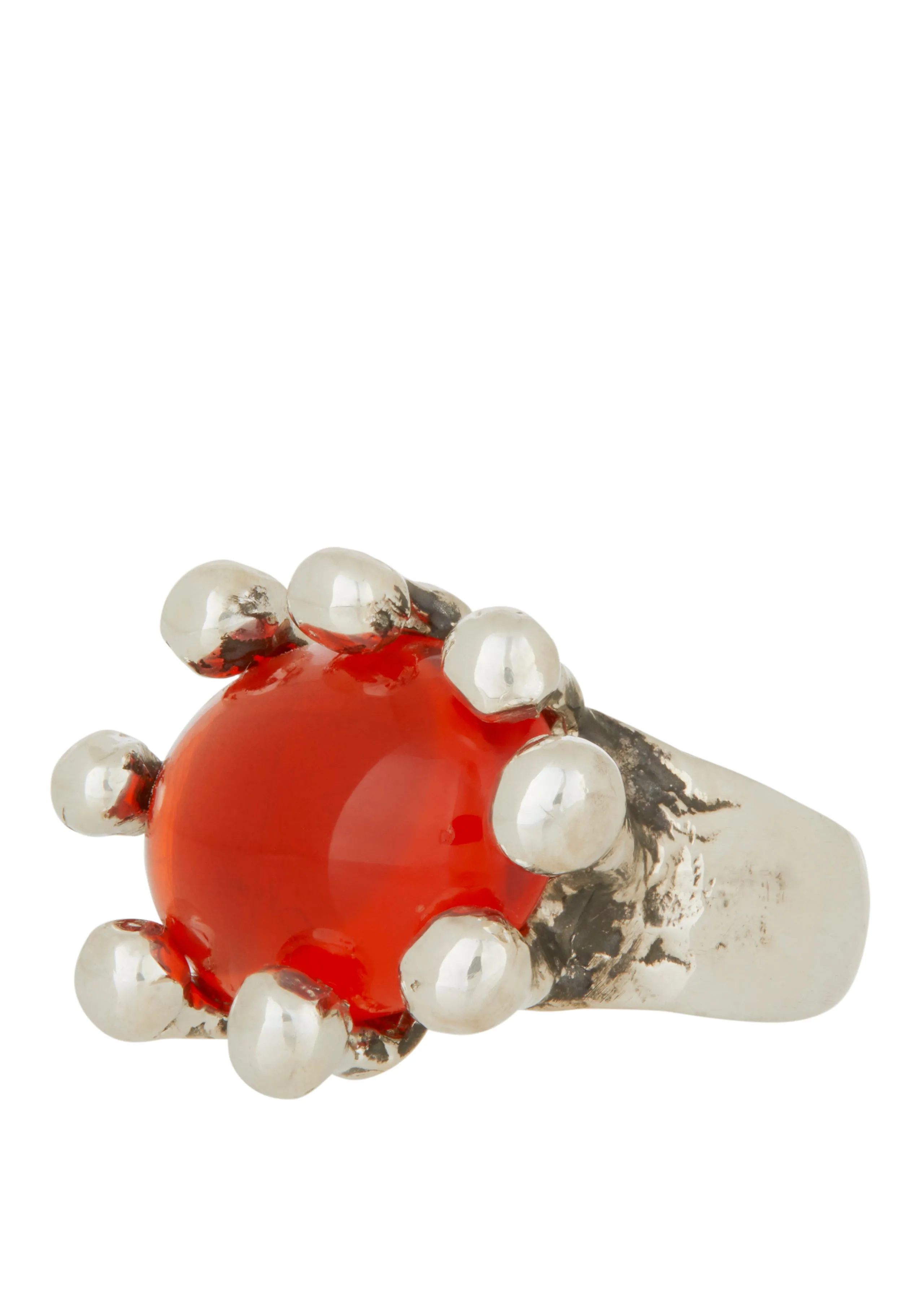 Diva Ring in Sterling Silver - Orange