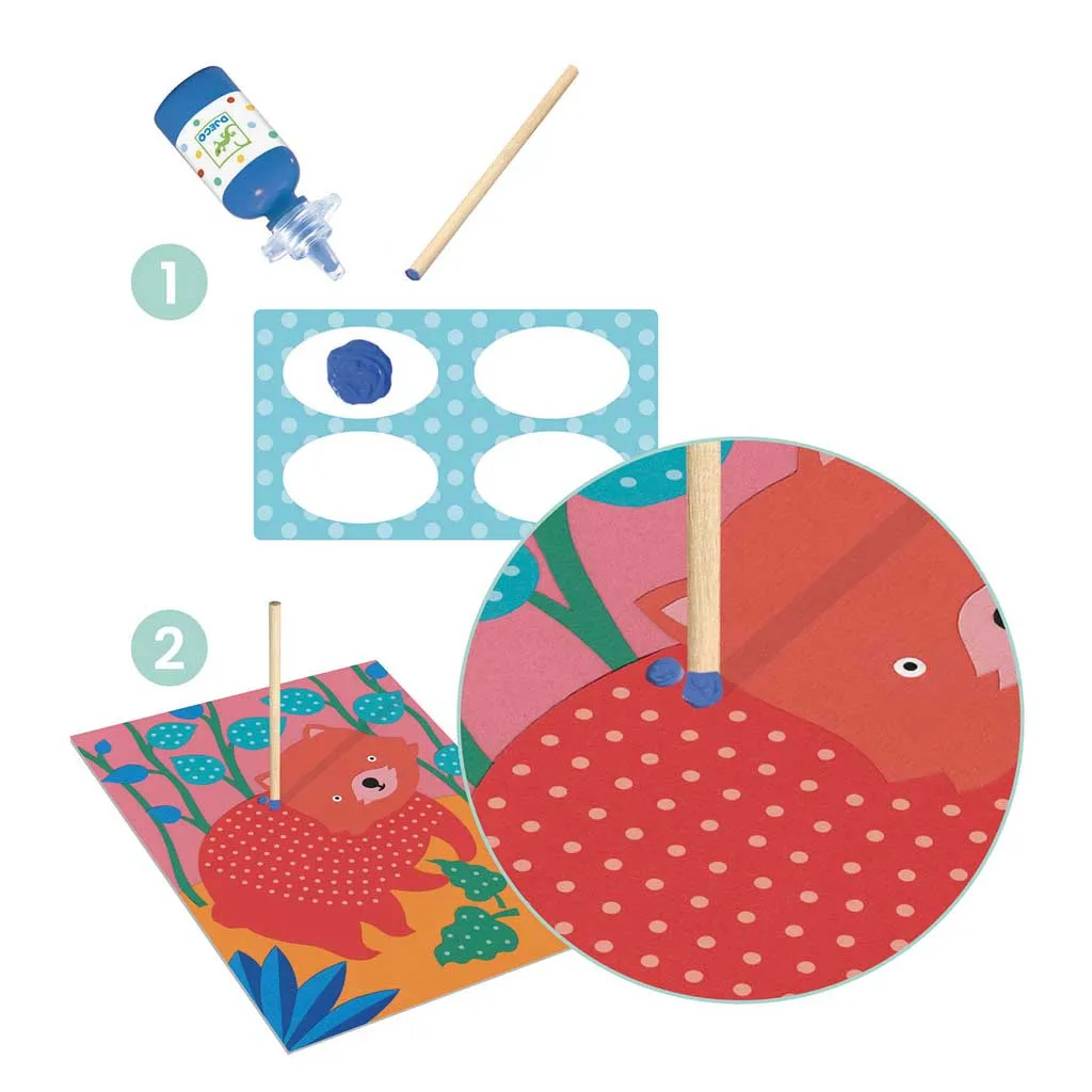 Djeco Pointillism Point Painting - Art Kits for Kids
