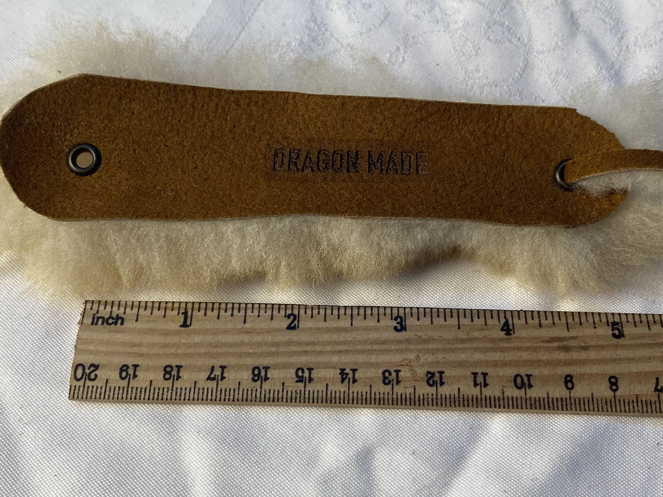 Dragon Made Sheepskin Fur Bracelet
