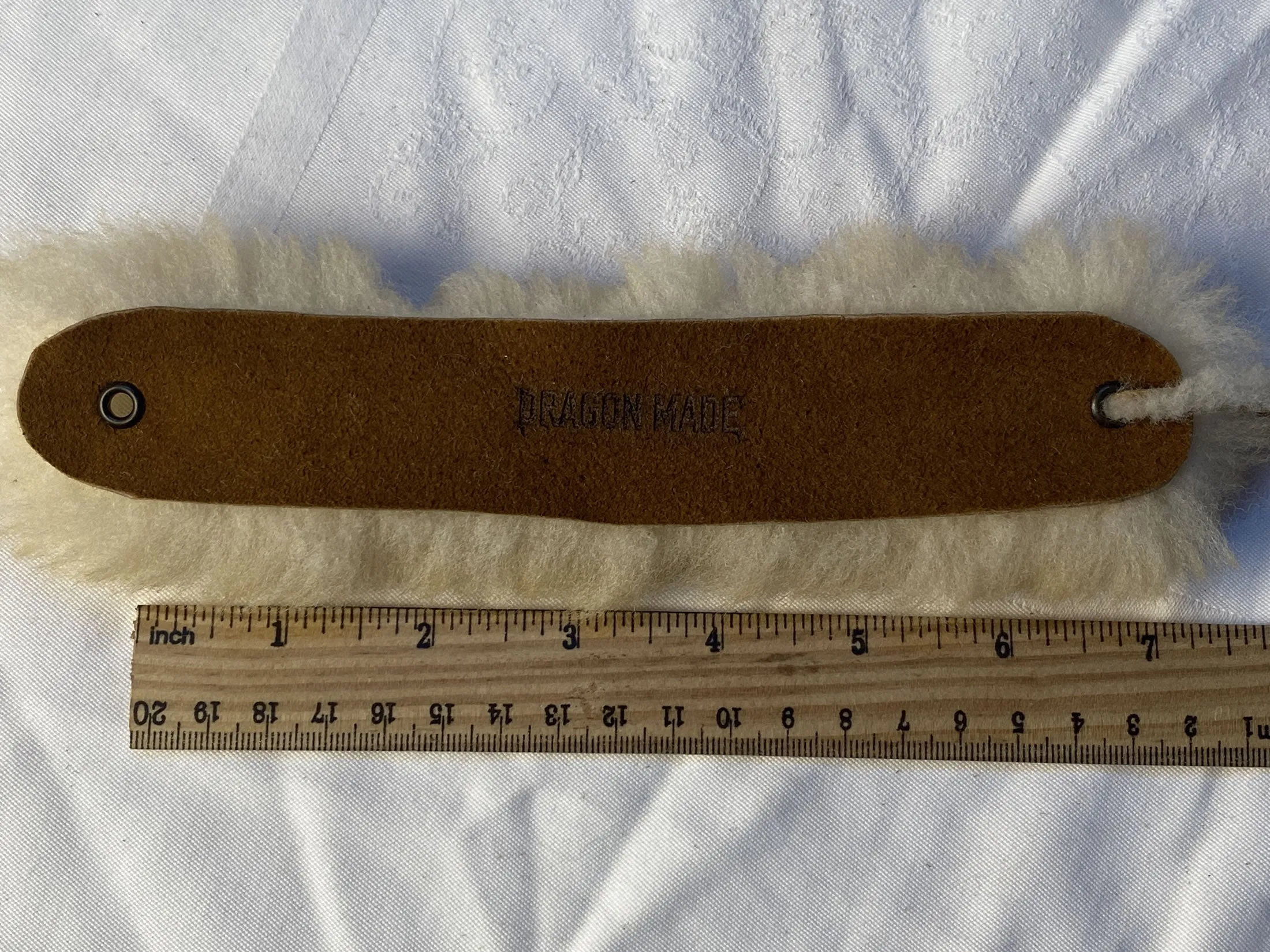 Dragon Made Sheepskin Fur Bracelet