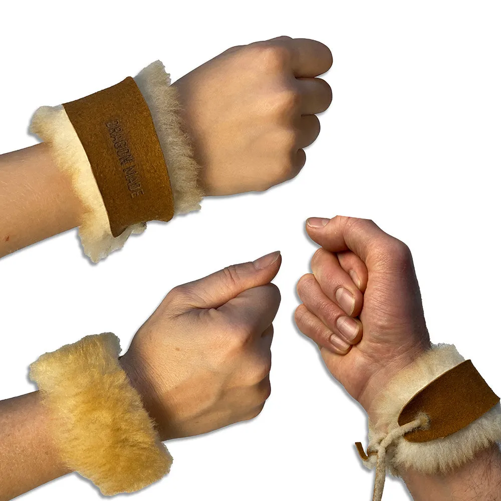Dragon Made Sheepskin Fur Bracelet