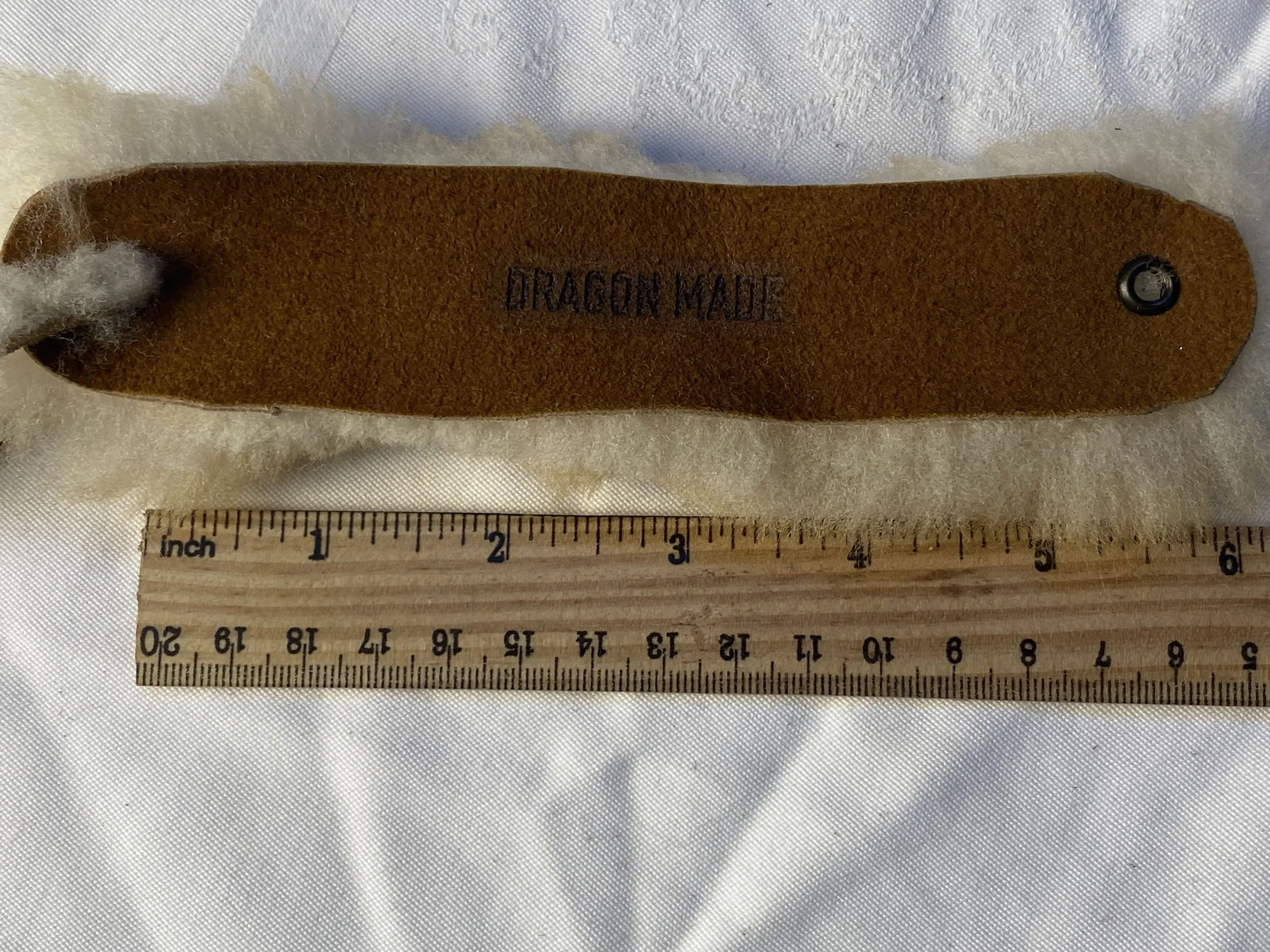 Dragon Made Sheepskin Fur Bracelet
