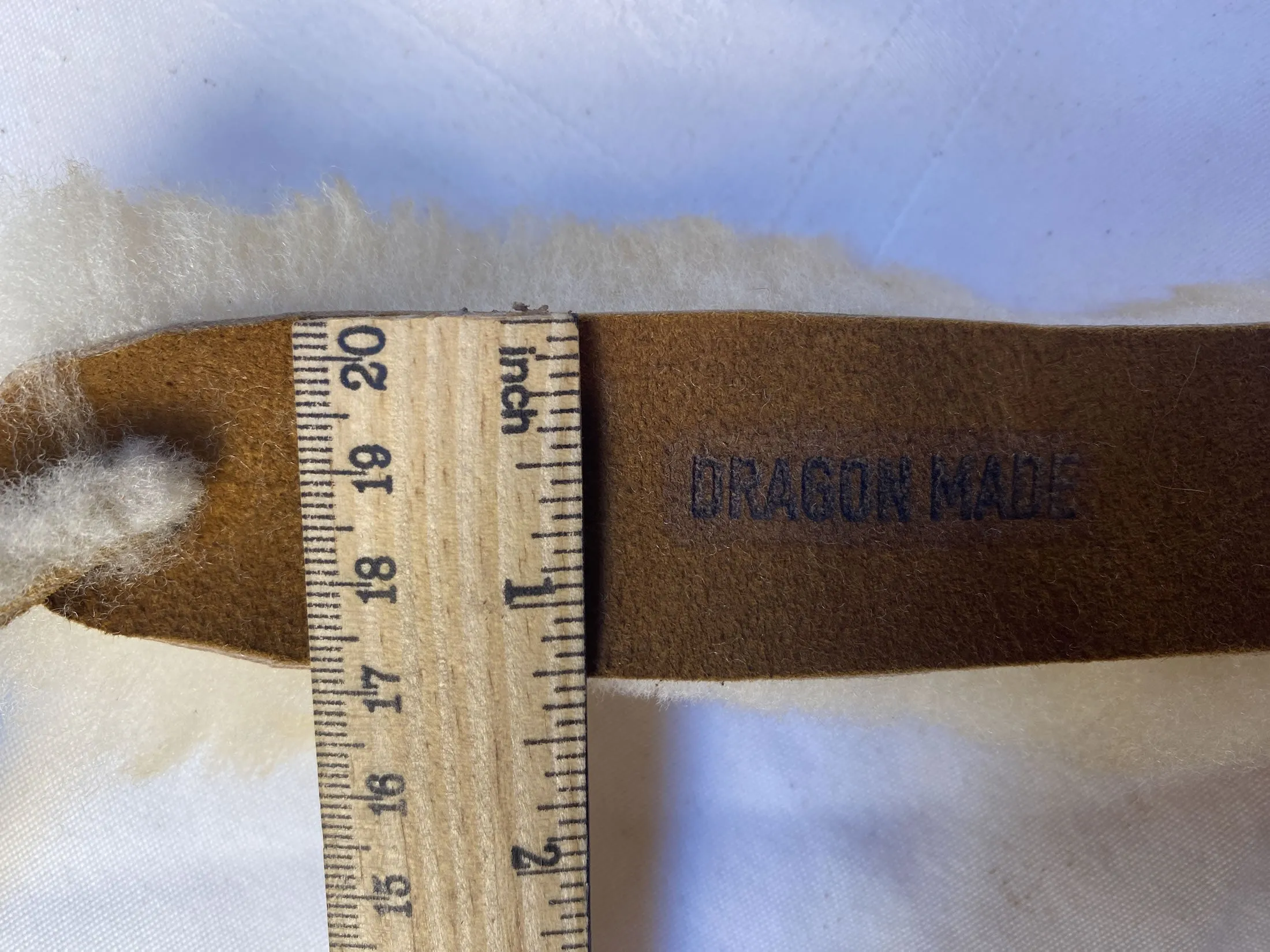 Dragon Made Sheepskin Fur Bracelet
