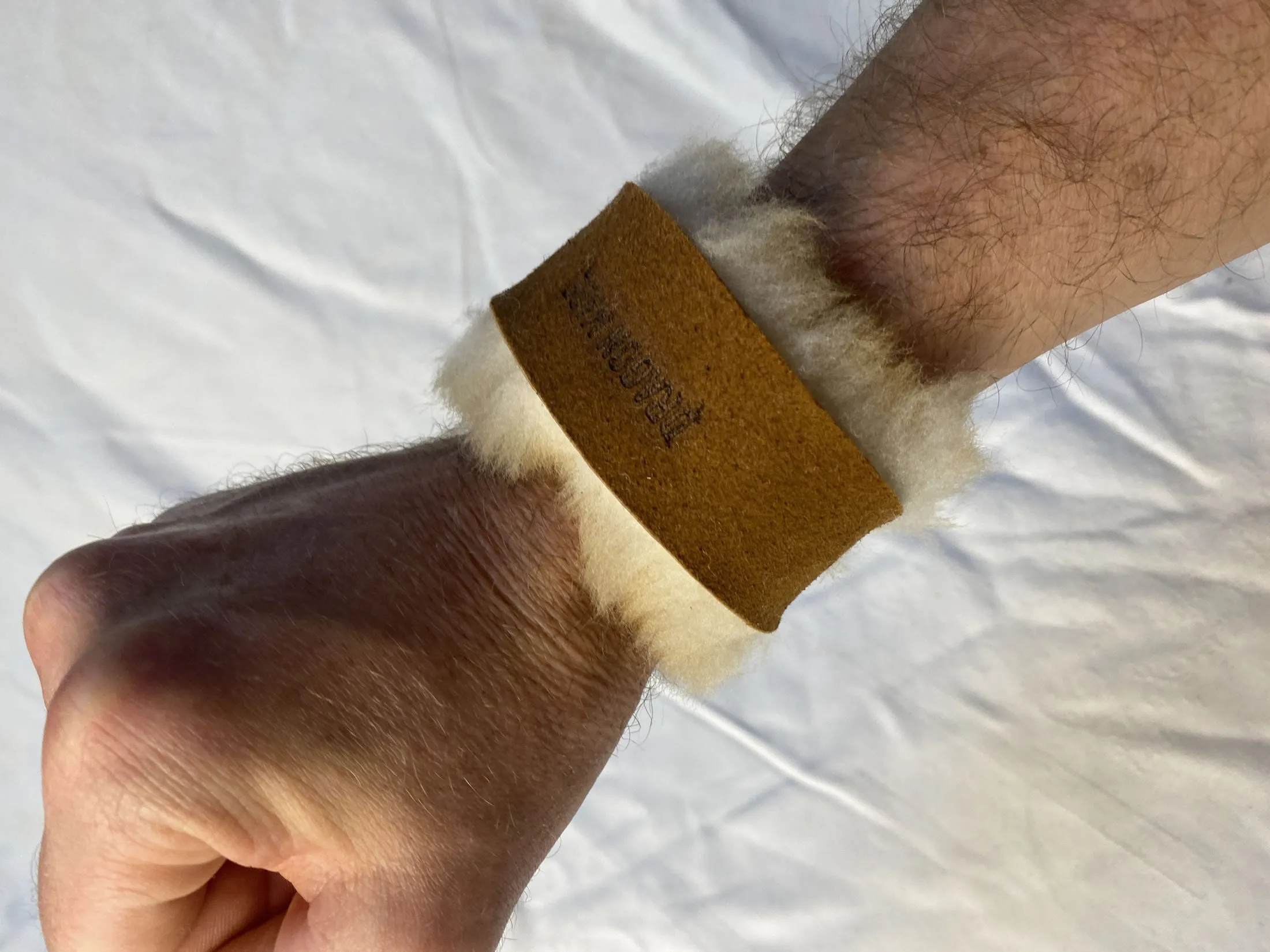 Dragon Made Sheepskin Fur Bracelet