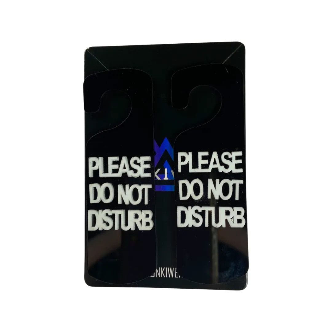 Earrings - Oversized please do not disturb sign studs